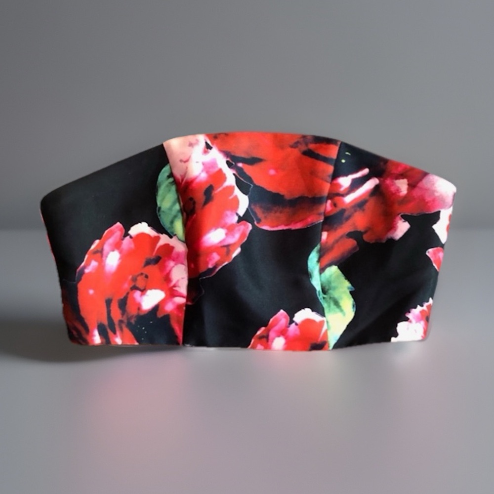 Akira Chicago Black Label sz S Floral Dress Top